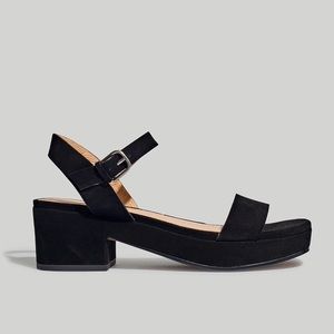 MADEWELL The Lina Platform Sandal in Suede - size 9